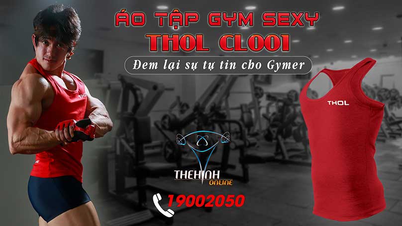 Áo thun 3 lỗ THOL CL001 sexy nam tính