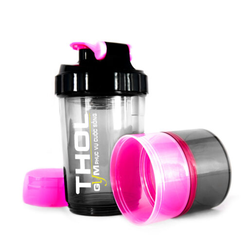 Shaker THOL S002 bình lắc tập GYM bình pha sữa bình uống nước thể thao