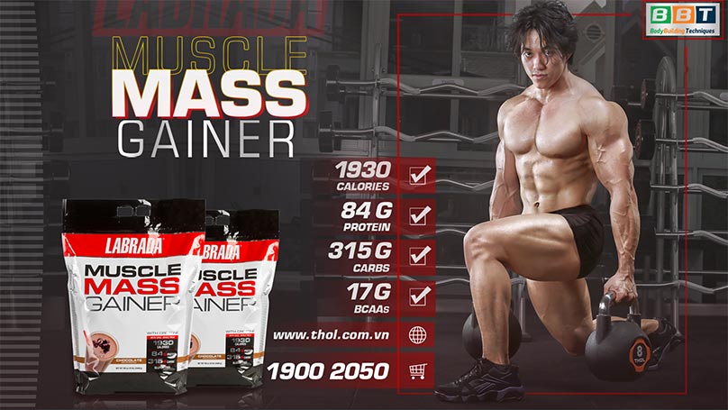 Muscle Mass Gainer Tăng cân tăng cơ nhanh thơm ngon đẳng cấp