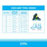 THOL SH004 Size Chart THOL SH004 Size Chart