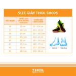 THOL SH005 Size Chart THOL SH005 Size Chart