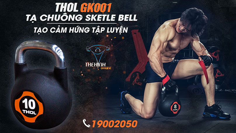 tạ chuông kettle bell THOL chắc chắn, thấm mỹ