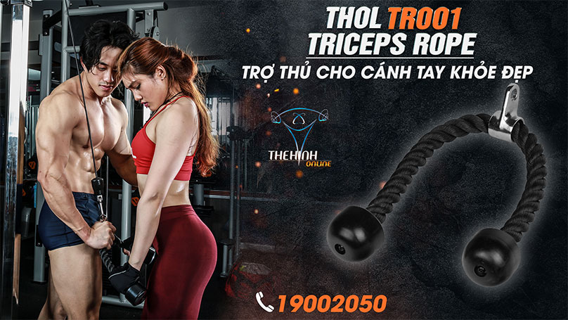 Triceps Rope TR001 Tuyệt Chiêu Cho Tay Sau Đẹp