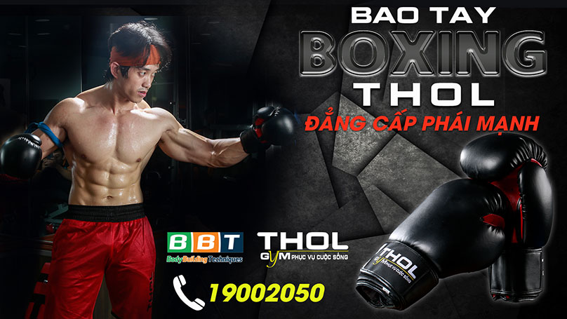 Bao tay boxing cao cấp THOL BG002 chiến binh gymer đẳng cấp