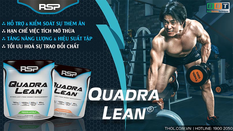QuadraLean – Hỗ trợ trao đổi chất, tăng cơ giảm mỡ hiệu quả