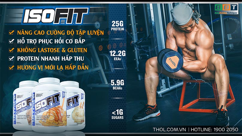ISOFIT - Whey Protein tinh khiết đẳng cấp nhất cho gymer