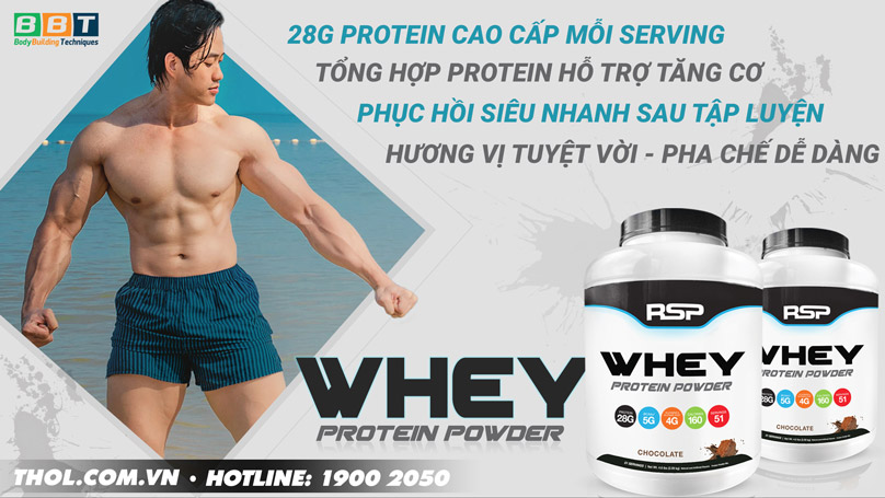 RSP Whey Protein Powder - Whey đẳng cấp giá sốc