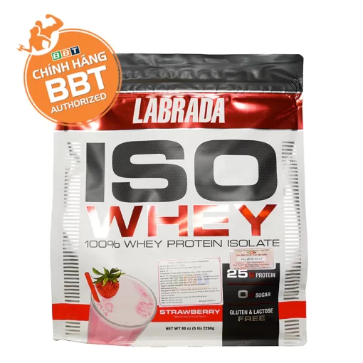 iso whey strawberry front