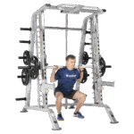 SMITH MACHINE / HALF CAGE COMBO WITH SAFETY STOPPERS (CSM-600)-2264 SMITH MACHINE / HALF CAGE COMBO WITH SAFETY STOPPERS (CSM-600)-2264