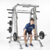 SMITH MACHINE / HALF CAGE COMBO WITH SAFETY STOPPERS (CSM-600)-2265