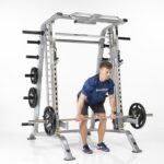 SMITH MACHINE / HALF CAGE COMBO WITH SAFETY STOPPERS (CSM-600)-2265 SMITH MACHINE / HALF CAGE COMBO WITH SAFETY STOPPERS (CSM-600)-2265