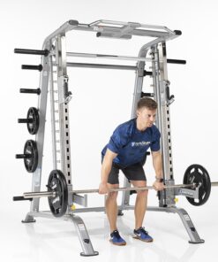 SMITH MACHINE / HALF CAGE COMBO WITH SAFETY STOPPERS (CSM-600)-2265