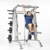 SMITH MACHINE / HALF CAGE COMBO WITH SAFETY STOPPERS (CSM-600)-2266