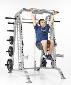 SMITH MACHINE / HALF CAGE COMBO WITH SAFETY STOPPERS (CSM-600)-2266