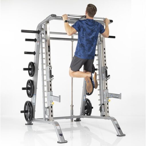 SMITH MACHINE / HALF CAGE COMBO WITH SAFETY STOPPERS (CSM-600)-2267
