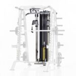 SMITH MACHINE / HALF CAGE COMBO WITH SAFETY STOPPERS (CSM-600)-2271 SMITH MACHINE / HALF CAGE COMBO WITH SAFETY STOPPERS (CSM-600)-2271