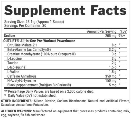 Nutrex Outlift Pre-workout Mạnh Nhất (30SV)-2677