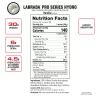 Hydro Vanilla Nutrition Facts