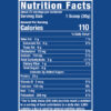 ISO-TROPIC Chocolate Nutrition Facts