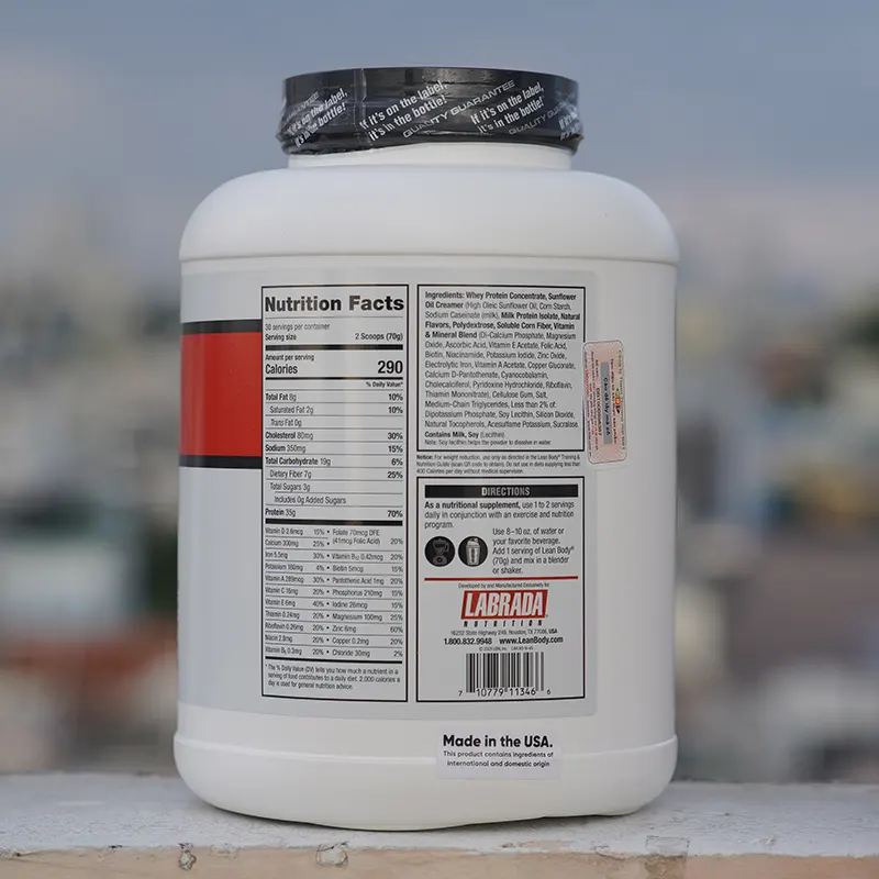 20260804-labrada-lean-body-2100g-vanilla-back Lean Body Vanilla